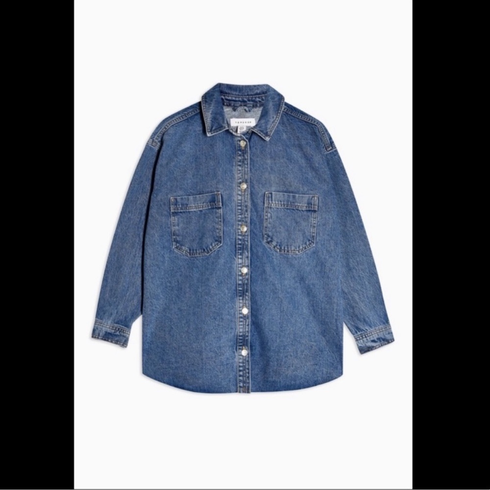 Topshop Oversized Denim Jacket
